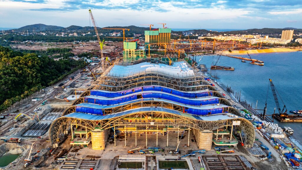 Tiến độ xây dựng Trung tâm Hội nghị APEC