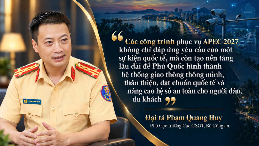 Cục phó Cục CSGT: Phú Quốc hướng tới hệ thống giao thông thông minh, thân thiện và đạt chuẩn quốc tế trước thềm APEC